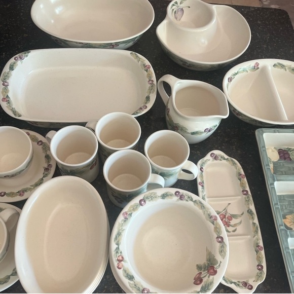 Set of 2 Deep Soup Cereal Bowl Jamberry by PFALTZGRAFF serving Dish USA made - Picture 10 of 11